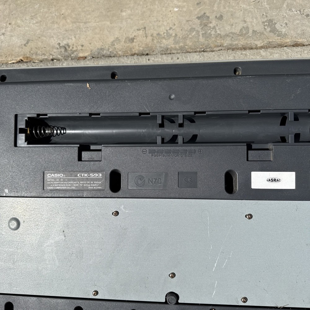 Casio CTK-593 Silver Electronic Keyboard Musical Information System Tested Works