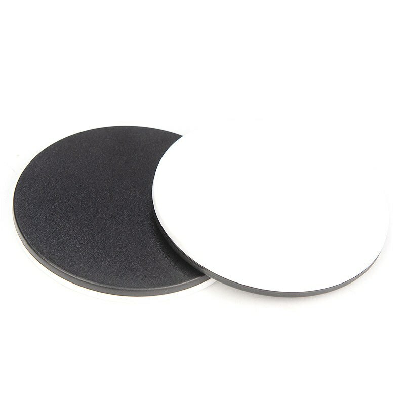 Stereo Microscope Bottom Plastic Round Stage Plate Black White Working Board