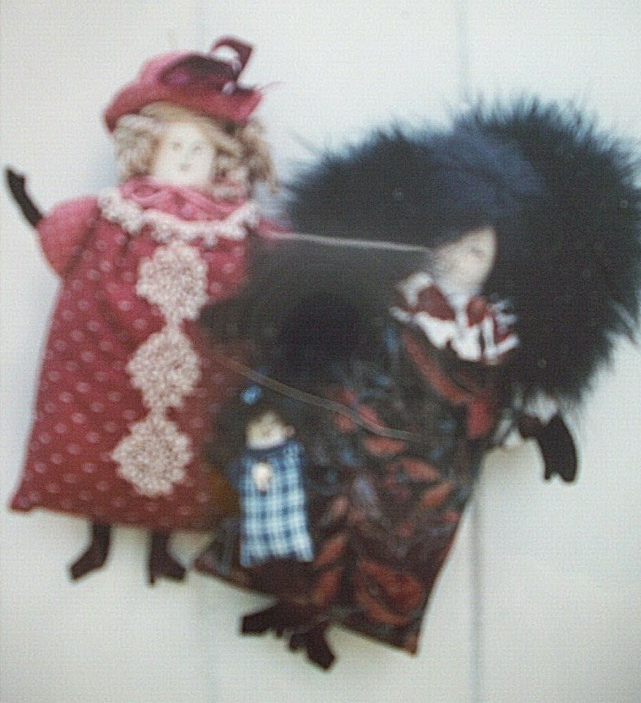 10" and 4" bag lady decor doll pattern uncut