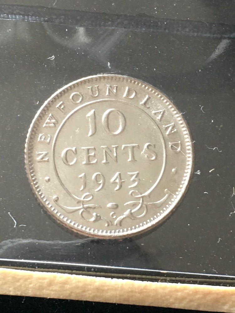 1943c Newfoundland, ¢10 Cent, ICCS Graded, **MS-64**