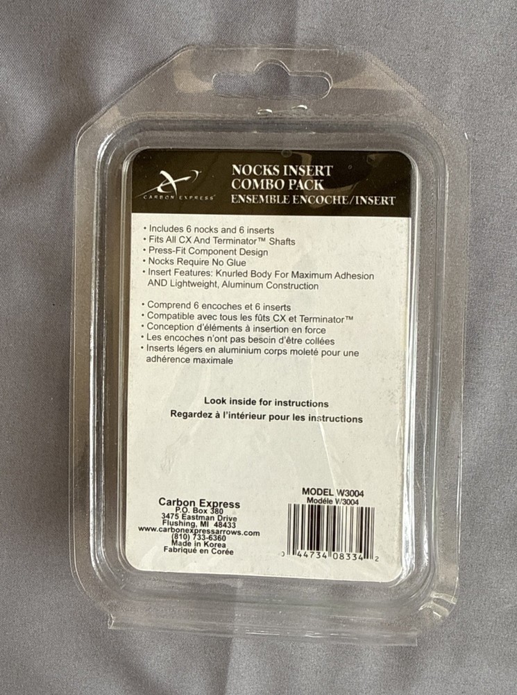 Carbon Express Nock Insert Combo Pack W3004