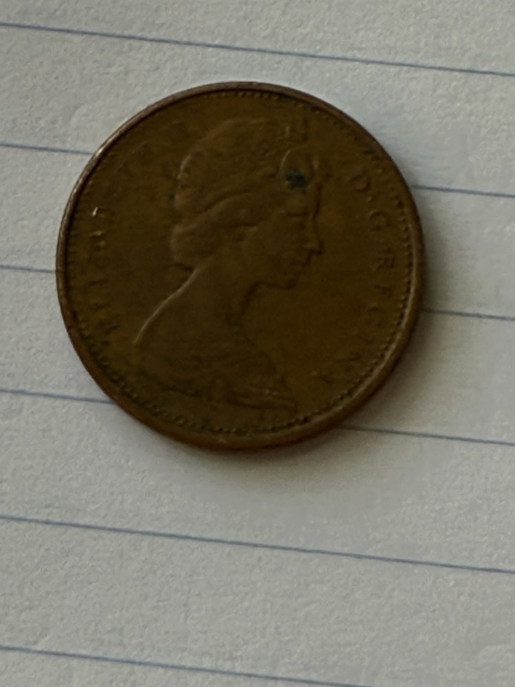 1968 Canada 1 Cent Coin
