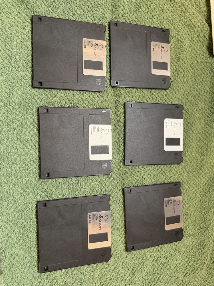 Vintage Floppy Disk Lot 3.5” Software TDK MF-2DD Linksys EtherFast