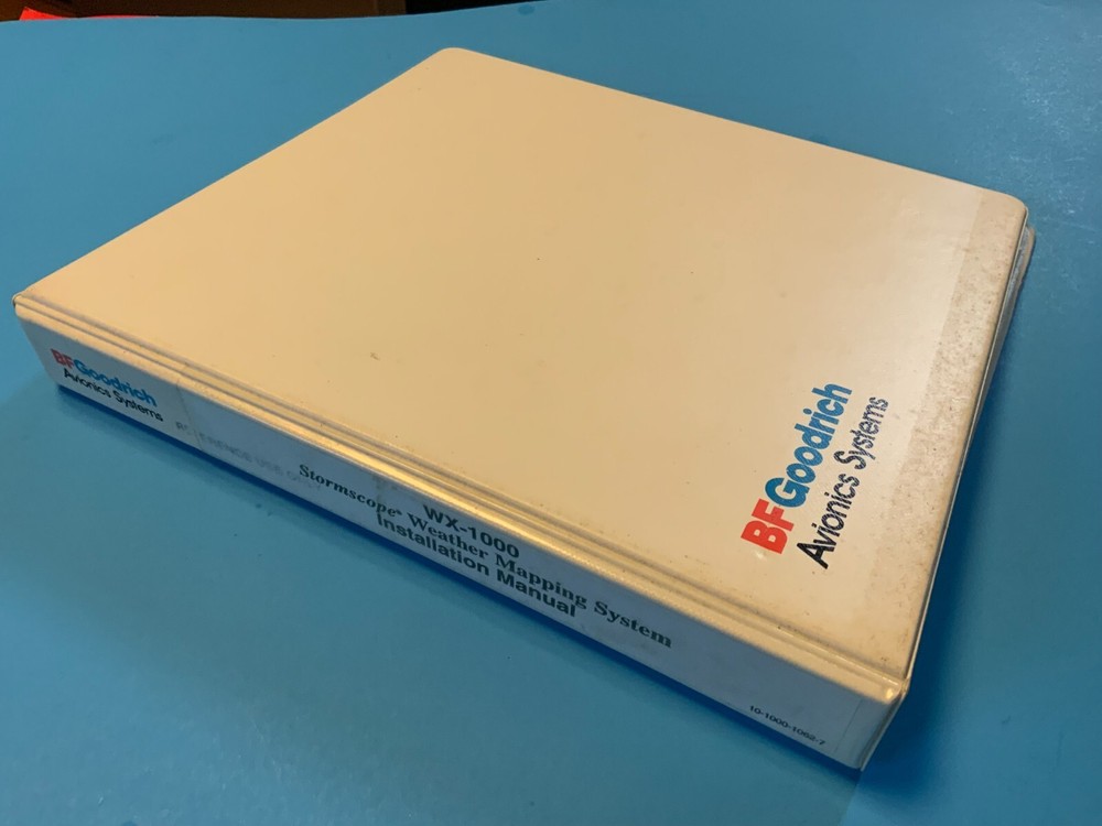 BF Goodrich avionics systems WX-100 stormscope weather mapping system