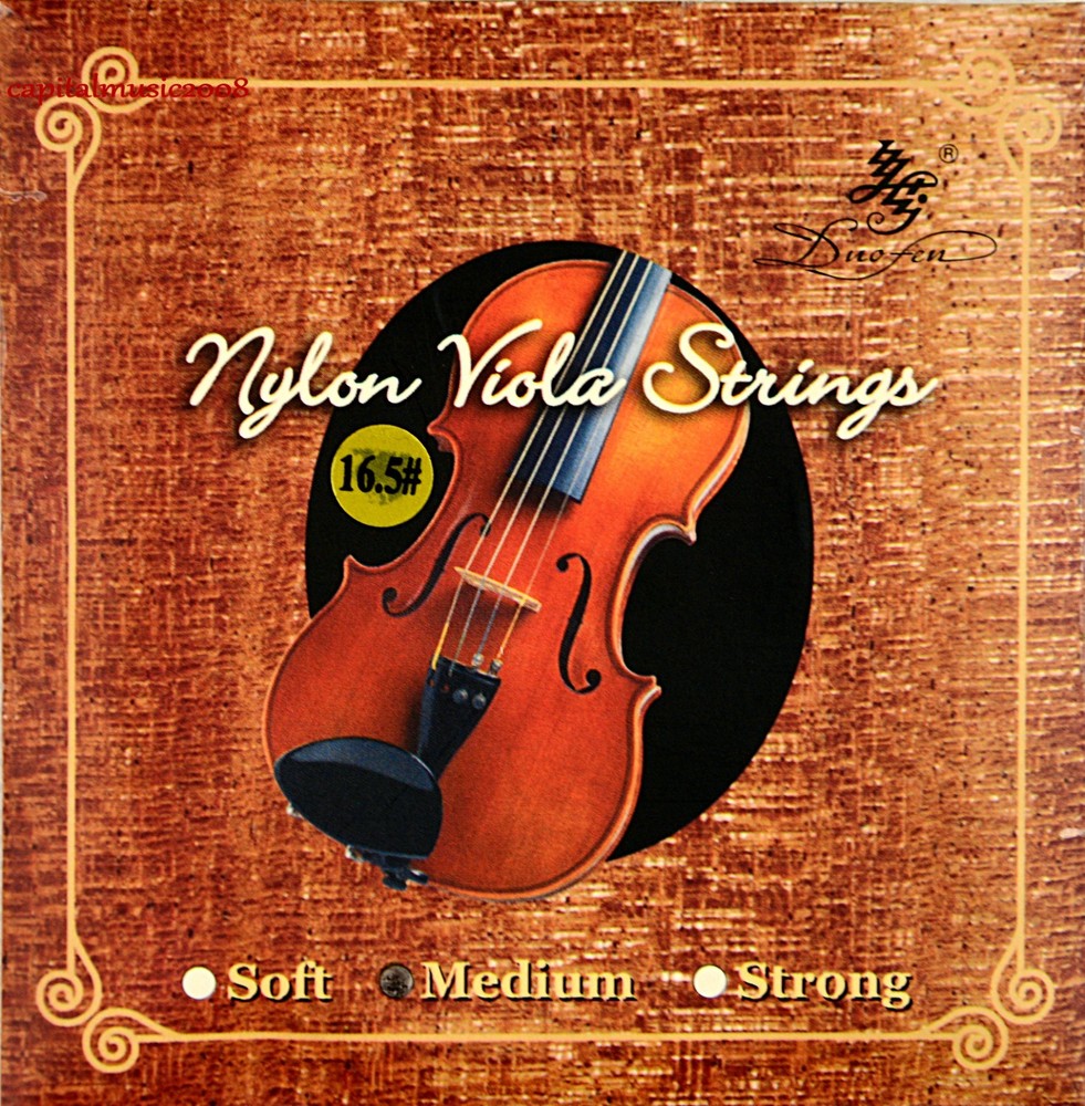 5 Sets Nylon Viola Strings Perlon Core For Violas (15''-16.5'') Size