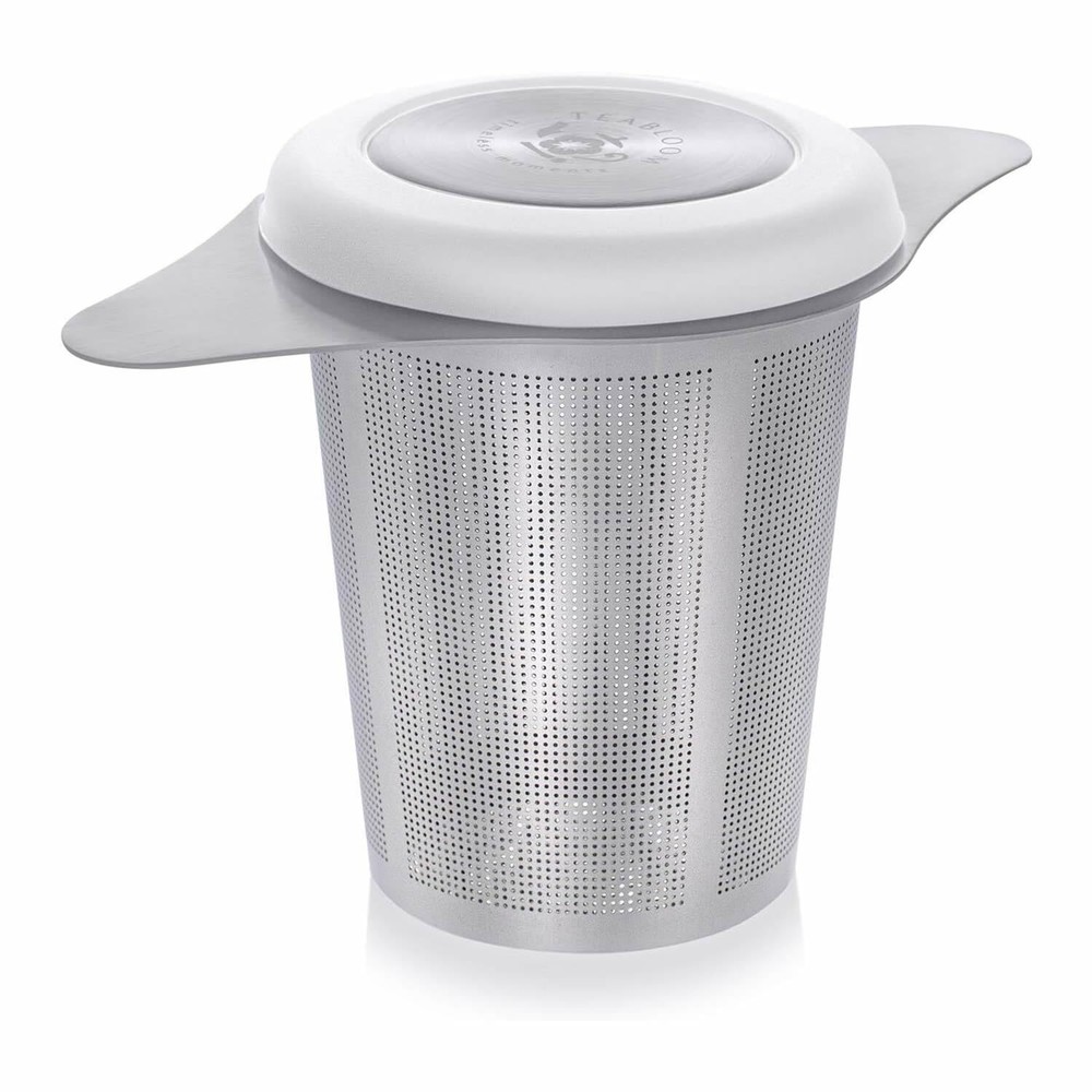 Universal Loose Tea Infuser with Dual-function Lid – Fits Mugs Teapots & More