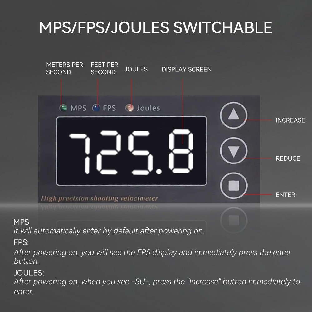 SC2000 Ballistic Chronograph for Rifle Shooting: Precision Speed SILVER