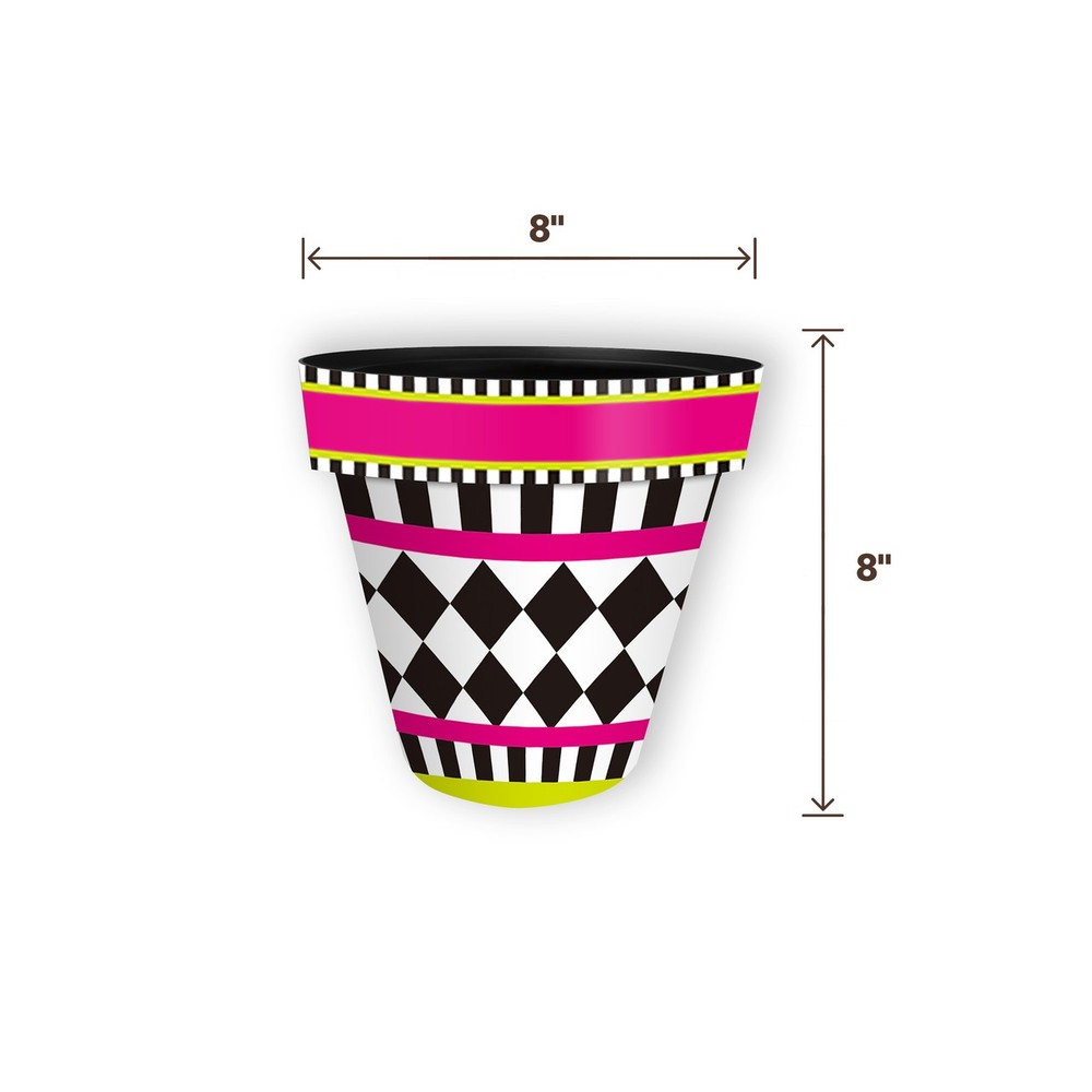 Briarwood Lane Neon Checkerboard Small Planter