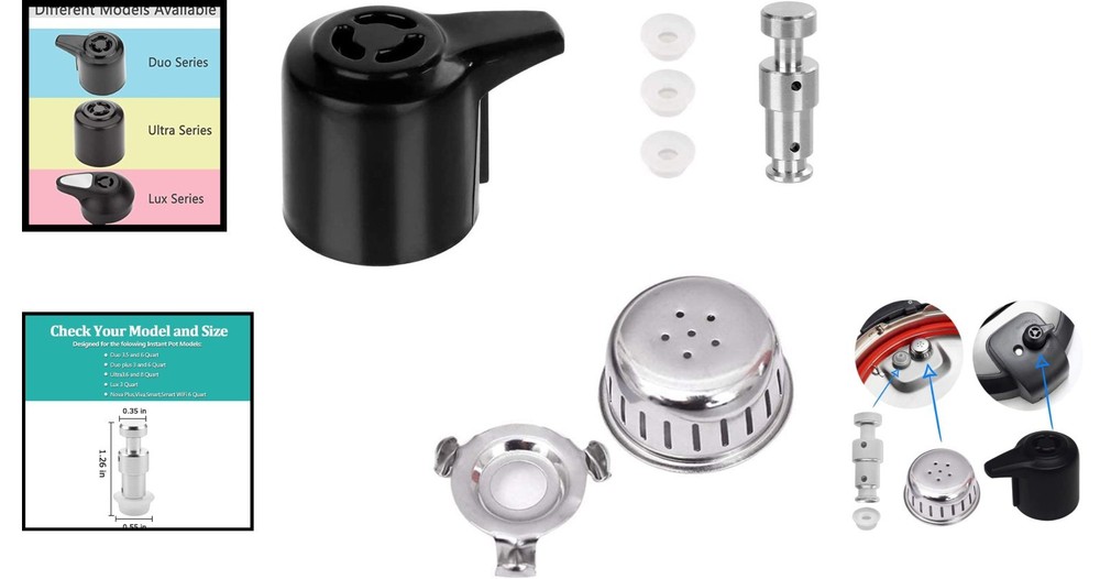 Essential Instant Pot Float Valve & Silicone Cap Set for Effortless Cooking