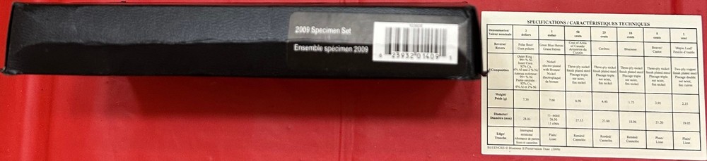 2009 Canada Specimen Set Plus COA & Box