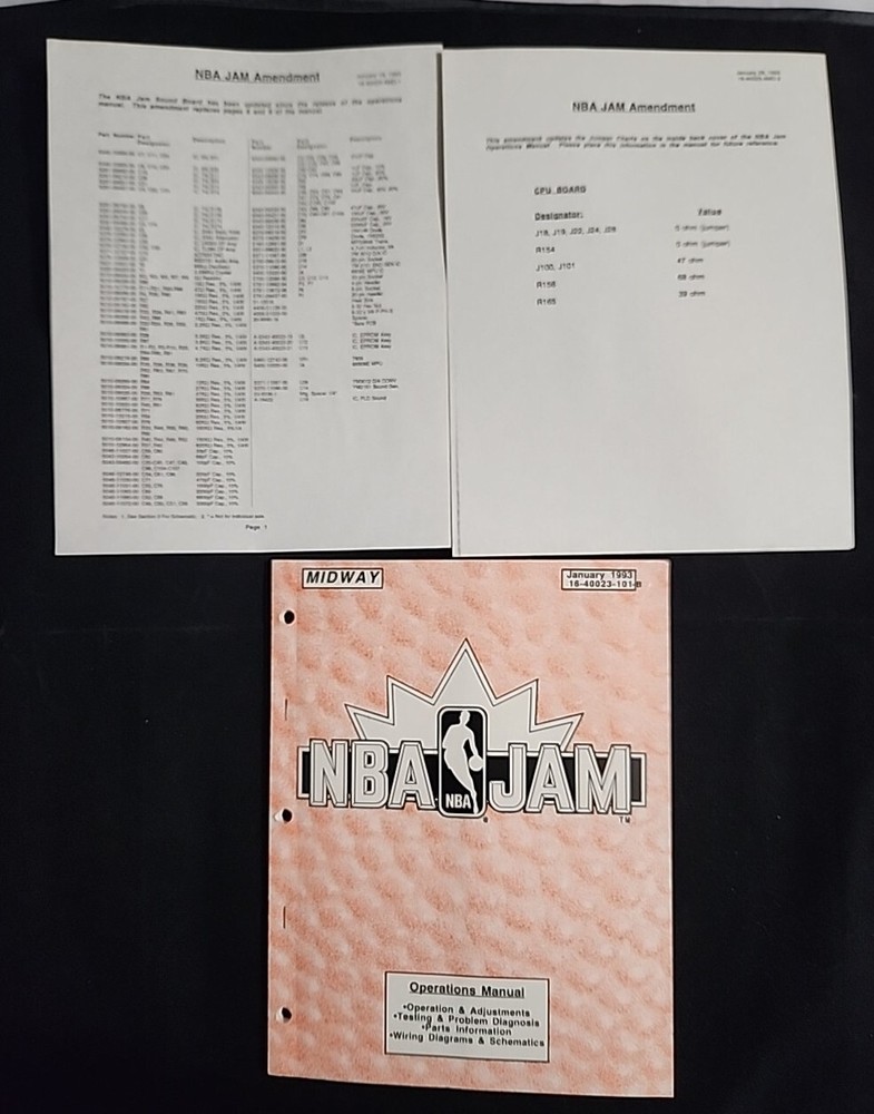 NBA Jam Operation, Amendment And Addendum