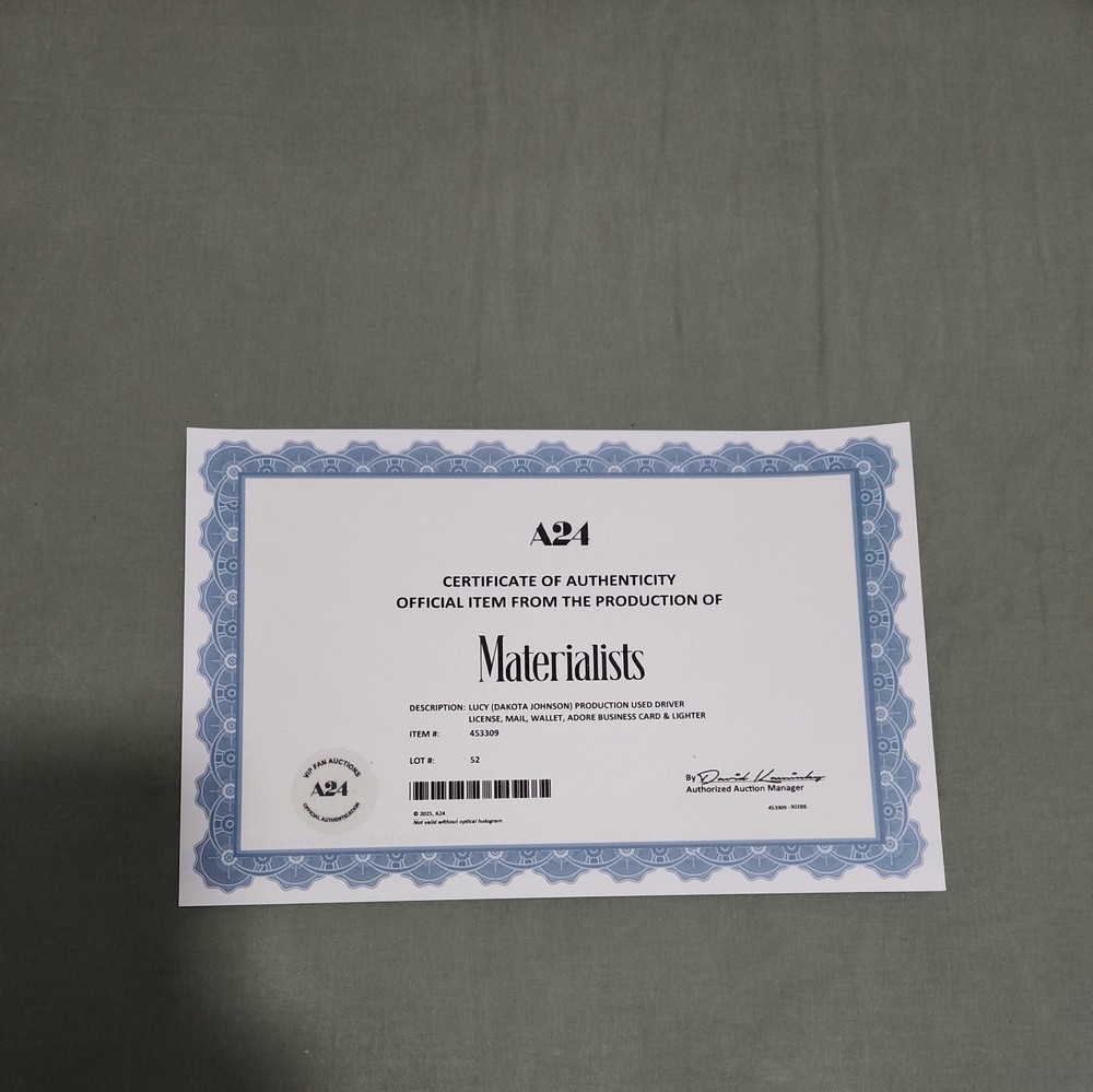 Used Props From Materialists Dakota Johnson