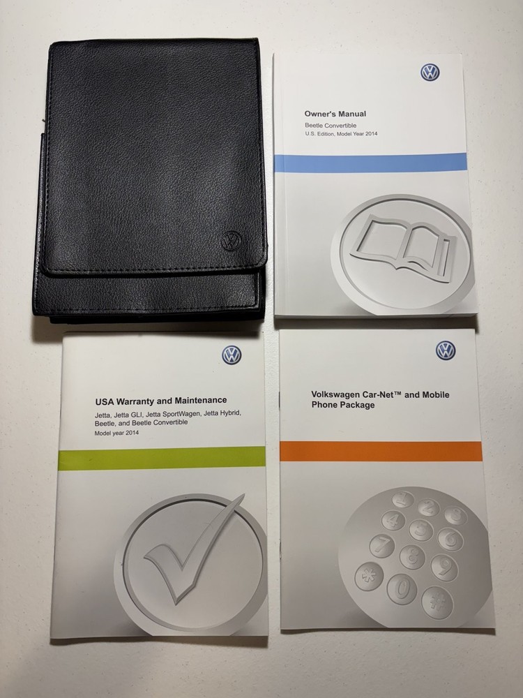 2014 Volkswagen Beetle Owner's Manual OEM Set