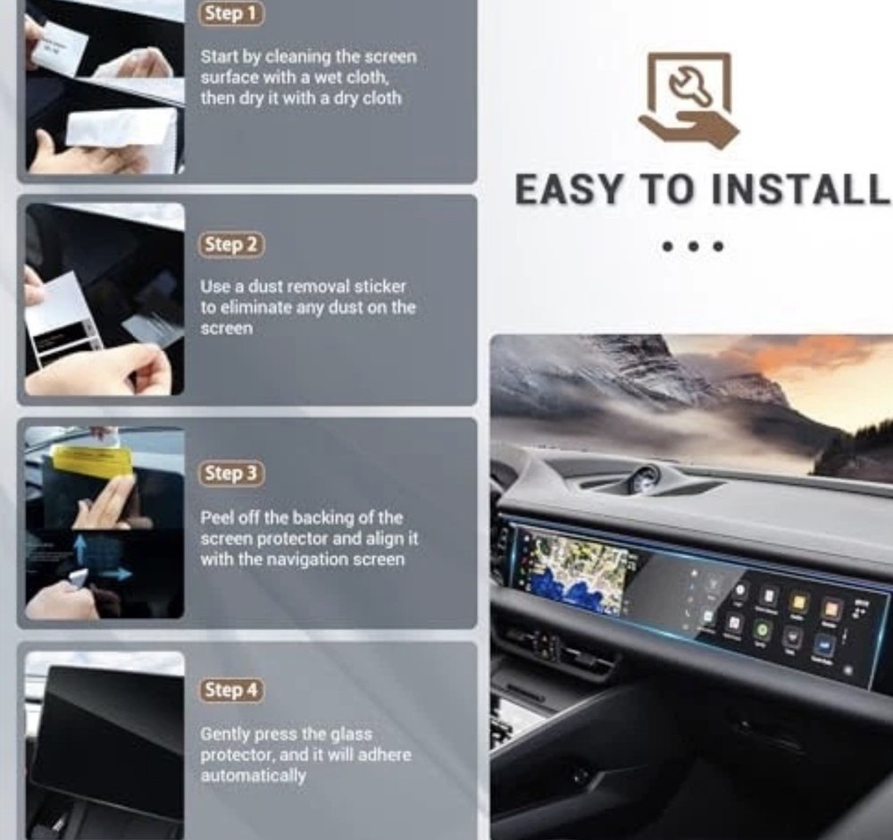 Compatible with 2024 2025 Porsche Macan EV Screen Protector Glass for Macan EV