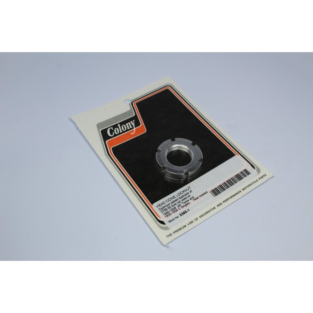 Colony Cadmium Plated Head Cone Locknut - 3385-1