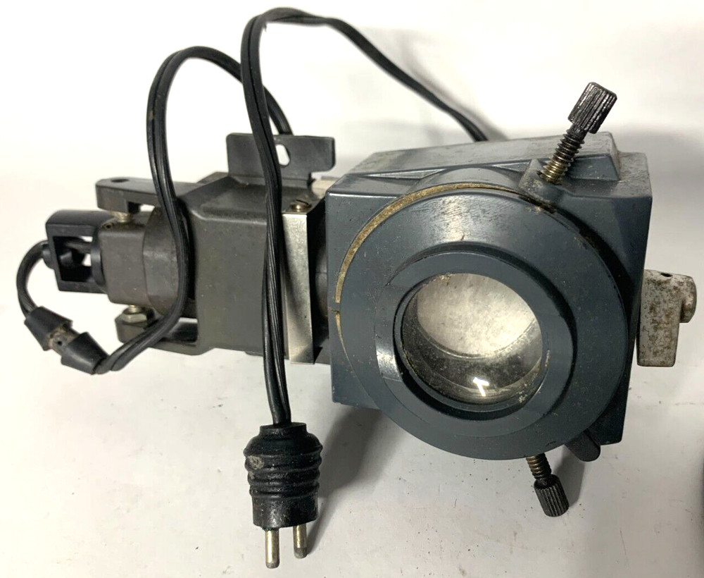 Microscope parts LOT Bottom Light, refracting lenses, knobs, housing and misc