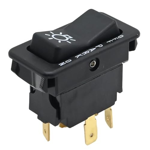 Headlamp Switch 3 Position 5 Pin Headlight Rocker Switch Replacement for