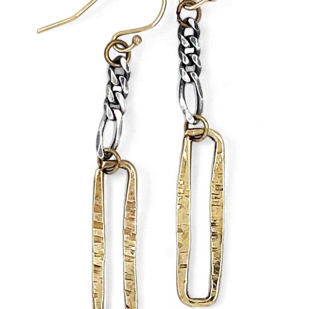 Rectangle Chain Earrings E82576