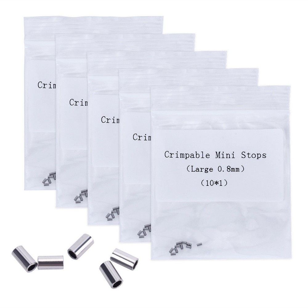 10 Pack Dental Orthodontic Crimpable Button Spring Long/Short Hook Mini Stopper