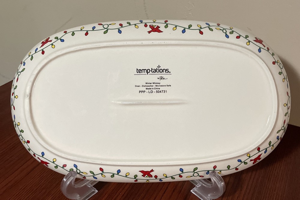 Temp-tations by Tara Winter Whimsy Penguin Platter