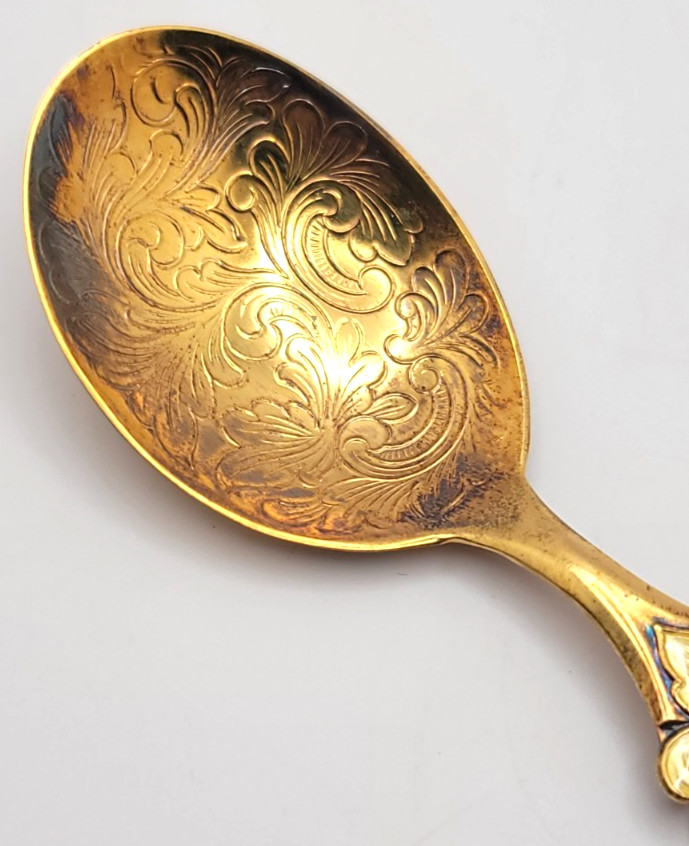 David Andersen Rare Enamel Sterling Silver Spoon