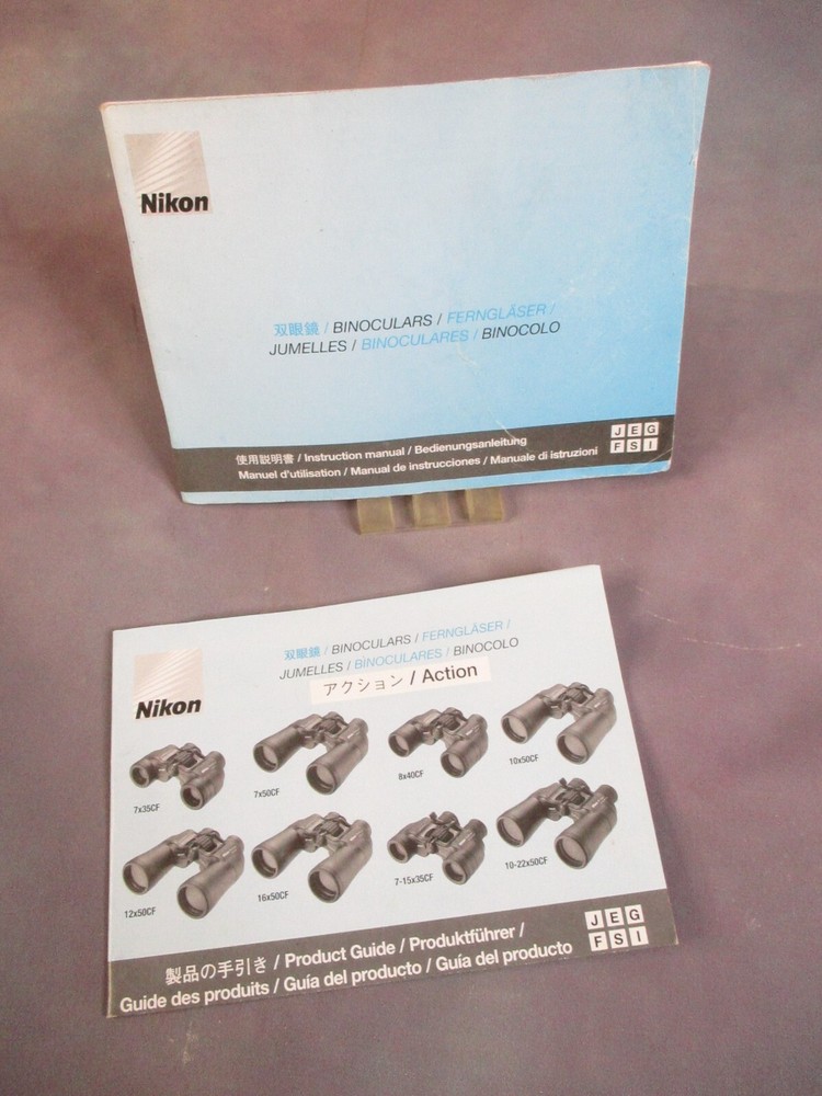 Vintage NIKON BINOCULARS Instruction Manual