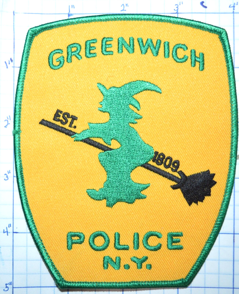 NEW YORK, GREENWICH POLICE DEPT WITCH PATCH