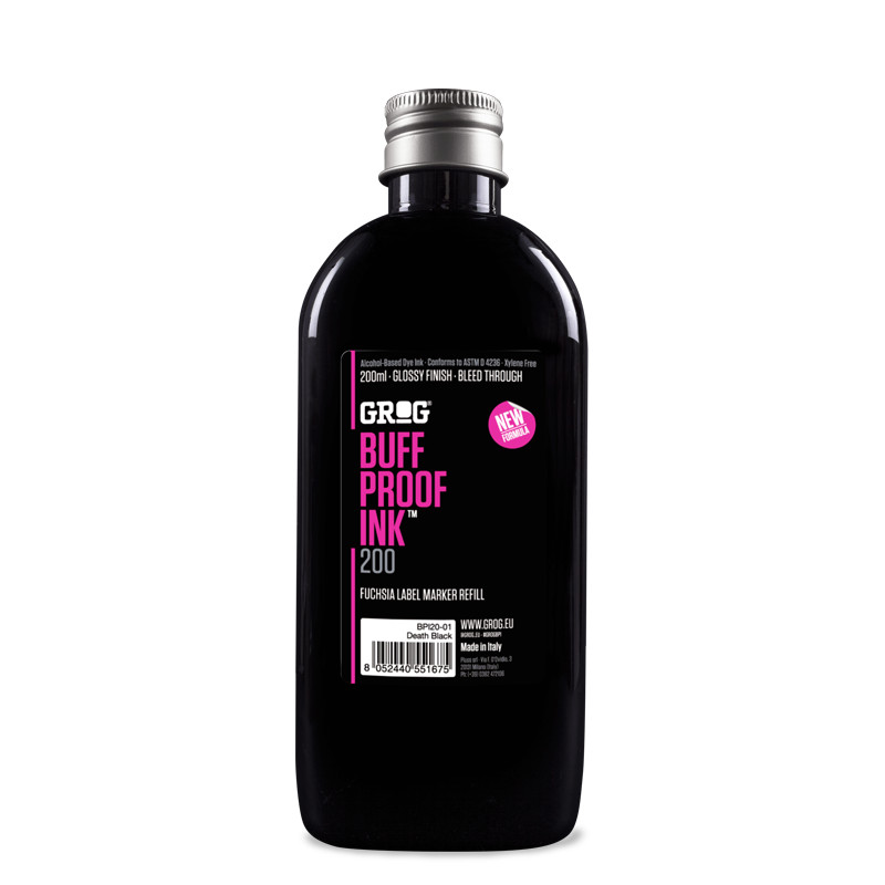 GROG Buff Proof Ink Alcohol-based 200ml Dye Ink Refill Graffiti Art Supplies