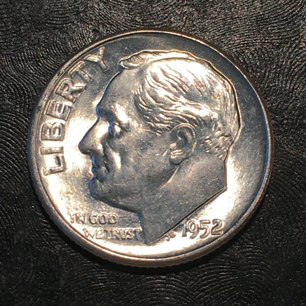 1952 Roosevelt Silver Dime - High Quality Scans #M883