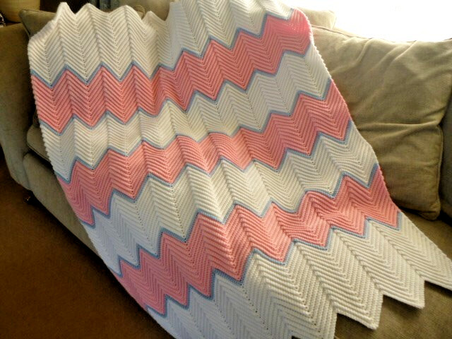 Handmade  crochet  blanket for cot
