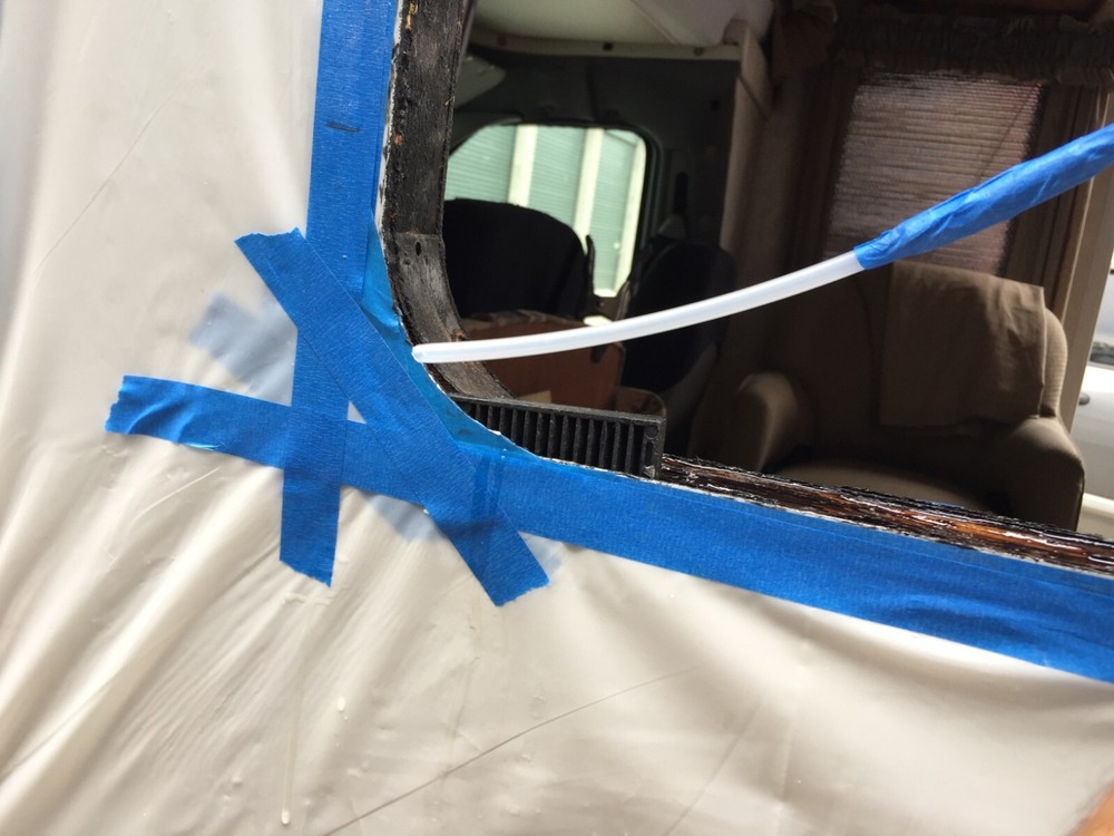 RV Camper Motorhome Wall Fiberglass Siding Delamination Repair Epoxy Kit