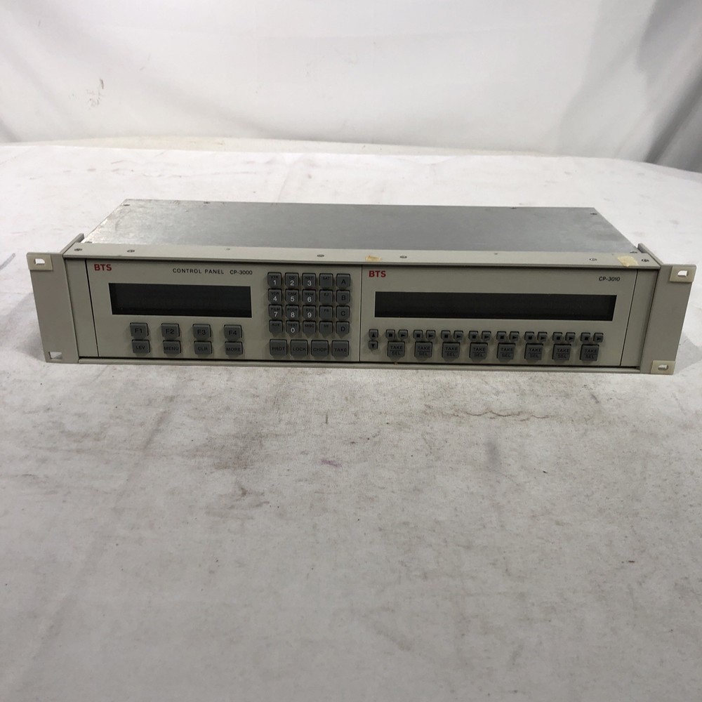 BTS Broadcast Television Systems CP-3000 & CP-3010 Control Panel~ Used