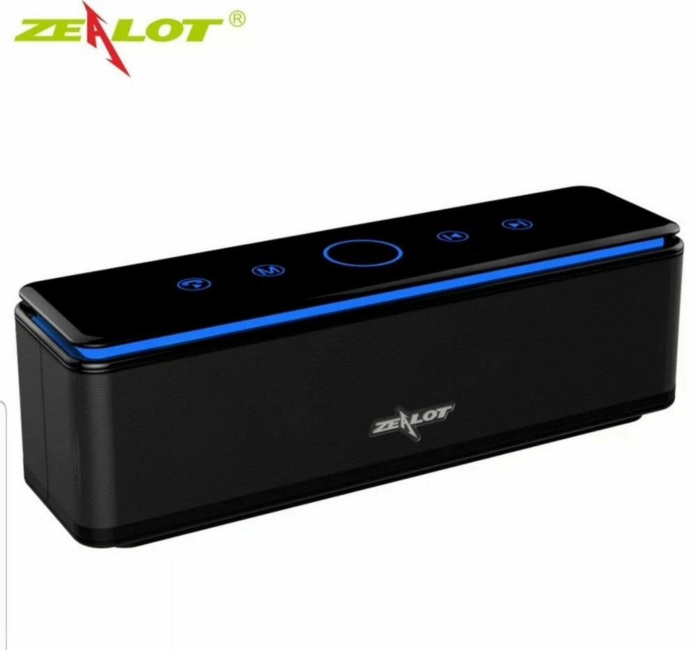ZEALOT S7 Bluetooth Wireless Speaker, Touch Panel Multiport Input, Aux power out