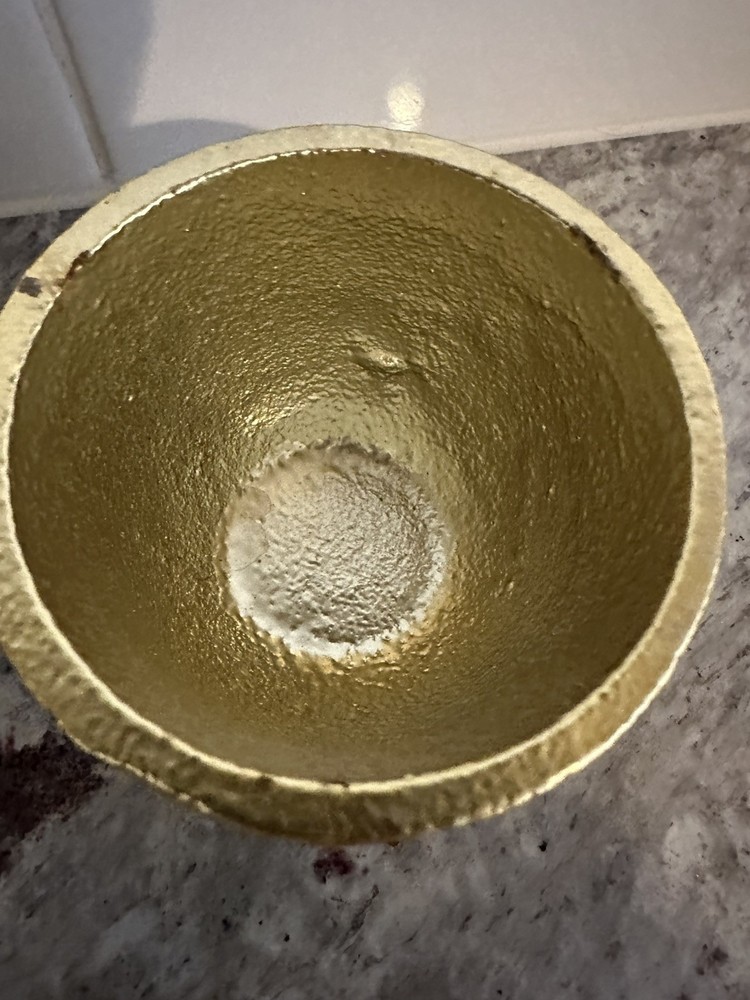 Cast iron Gold Acorn Box HEAVY