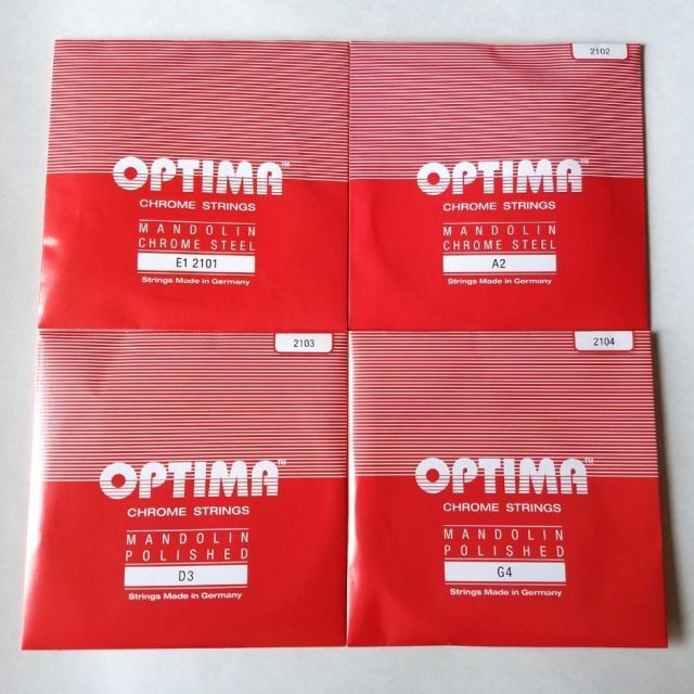 [OPTIMA] Optima Mandolin Strings Red Set of 8 Strings