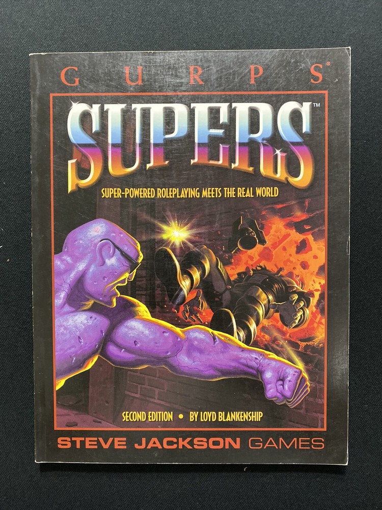 Steve Jackson Games Gurps Supers Second Edition Unused