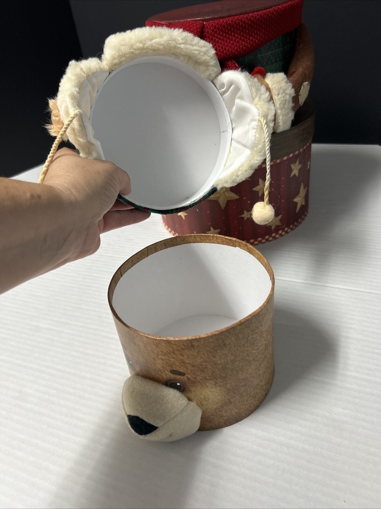 Three tier bear Holiday boxes containers