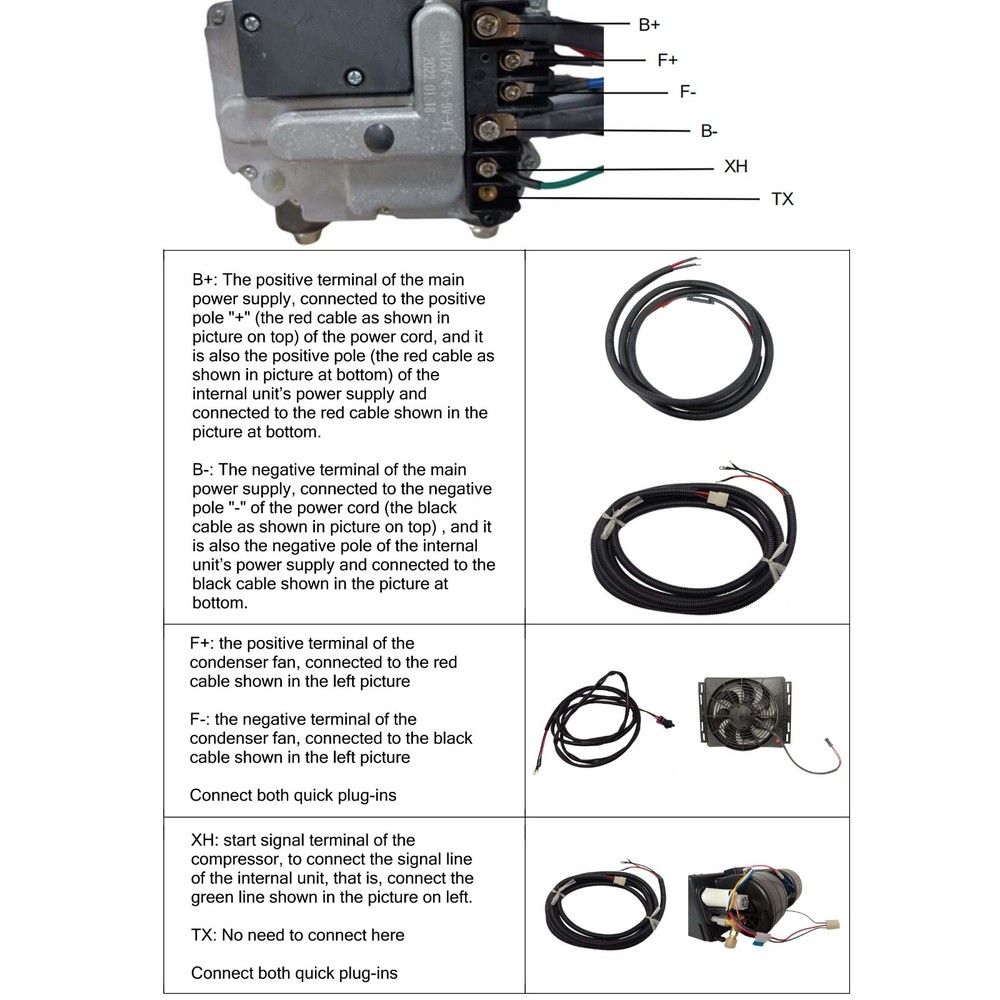 12V Air Conditioner Car Electric Underdash Cooling A/C Unit Compressor Universal