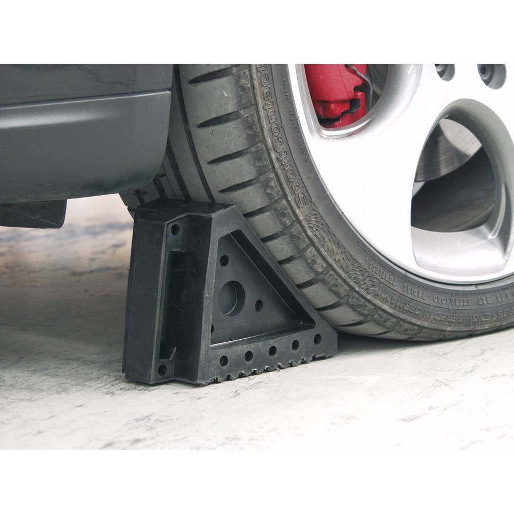 Sealey Rubber Wheel Chocks 1.8kg - Pair Garage