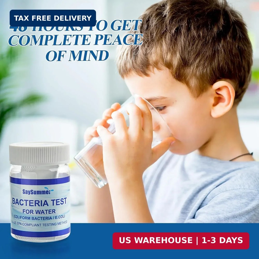 Drinking Water Bacteria Test Kit: 2 Tests Detecting Coliform E coli Bacteria - a