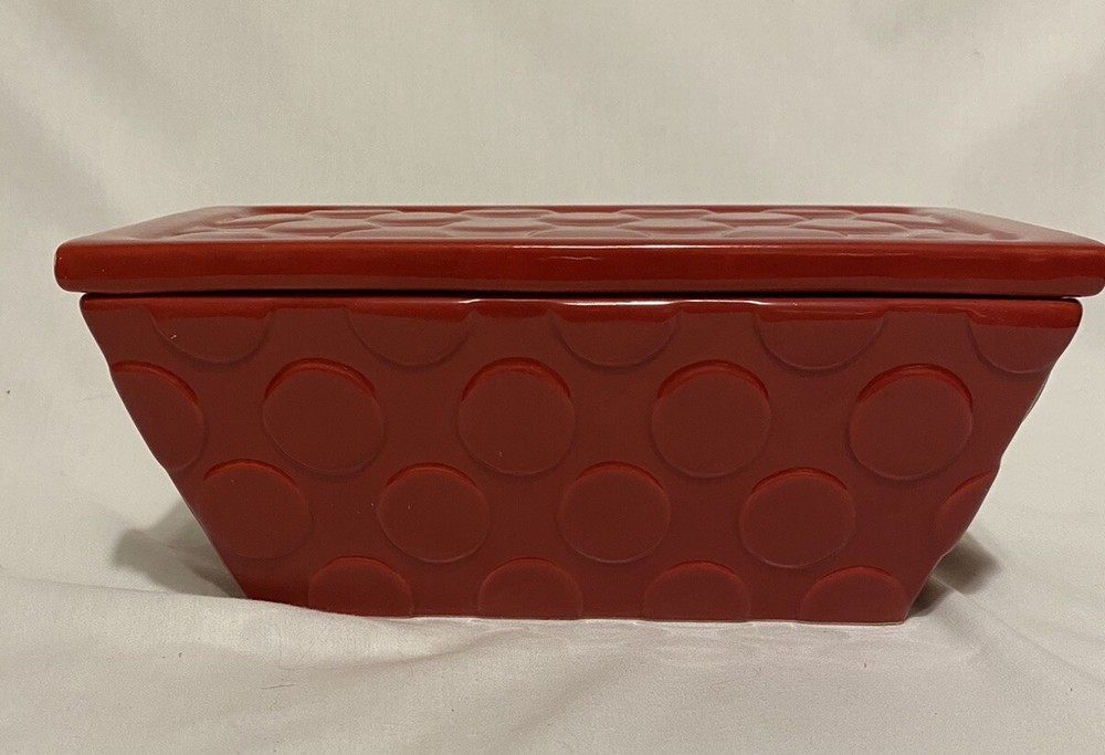 Real Home Red Ceramic High Fire Earthenware w/Lid 10" x 4"