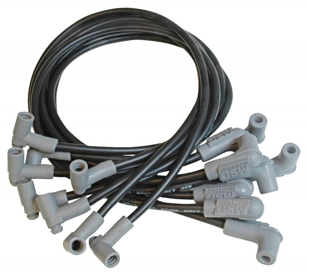 MSD 35593 Super Conductor 8.5mm Plug Wire Set Small Block Chevy HEI Under Header