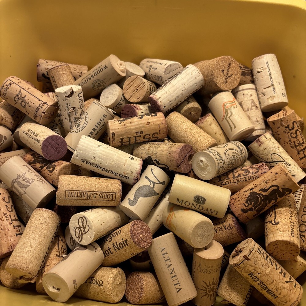 Used Wine corks- Real Cork For Crafts & Projects 40 Per Bag Wide Variety
