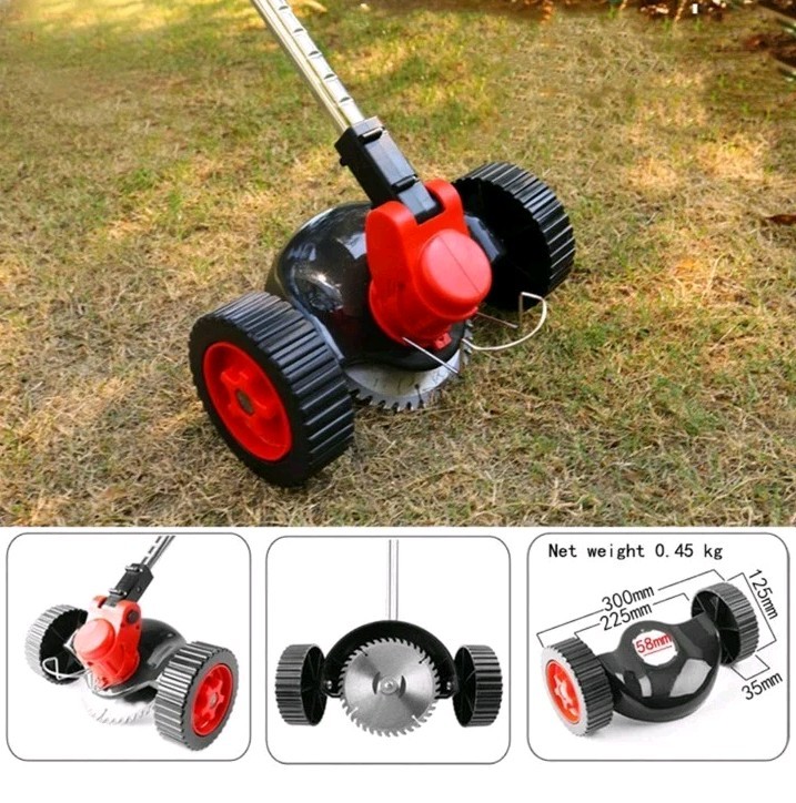 Weed Grass Trimmer Support Wheels Universal Use Electric & Battery Operated