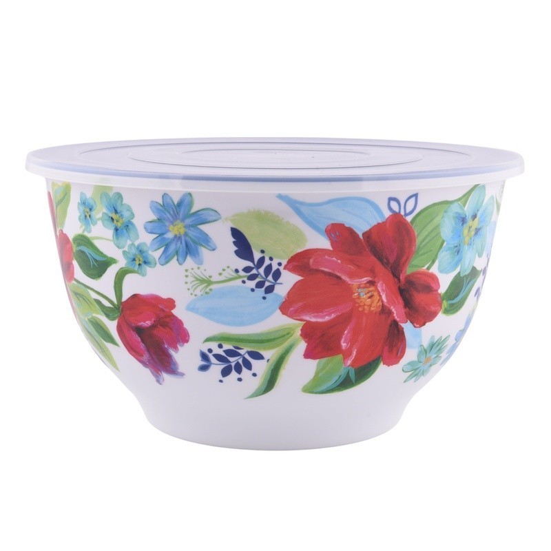 Melamine Mixing Bowl Set 10 Piece Nesting Kitchen Prep Storage Dishwasher Safe