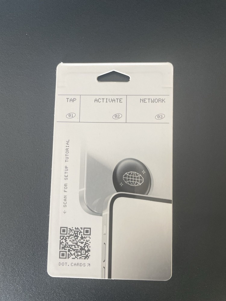 NEW dot.class White Digital Networking Business Card Tap Share iPhone /Android