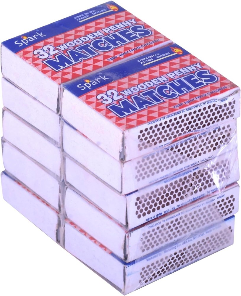10 Pks Matches 32 count Strike on Box Kitchen Camping Fire Starter Lighter