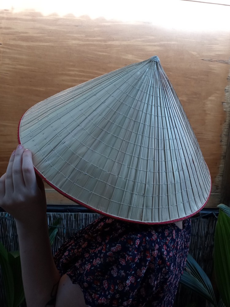 Bamboo straw hat Vietnameese Style