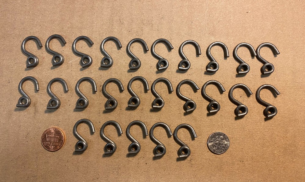 .100” Wire Hooks Lot Of 25