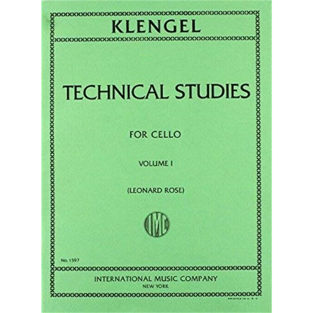 Klengel, Julius Technical Studies Volume 1 Cello solo edited by Leonard Rose